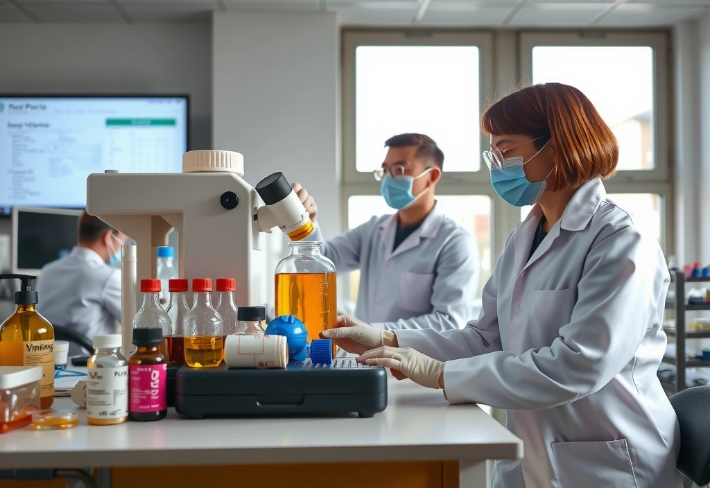 Laboratorio de control de calidad para suplementos naturales